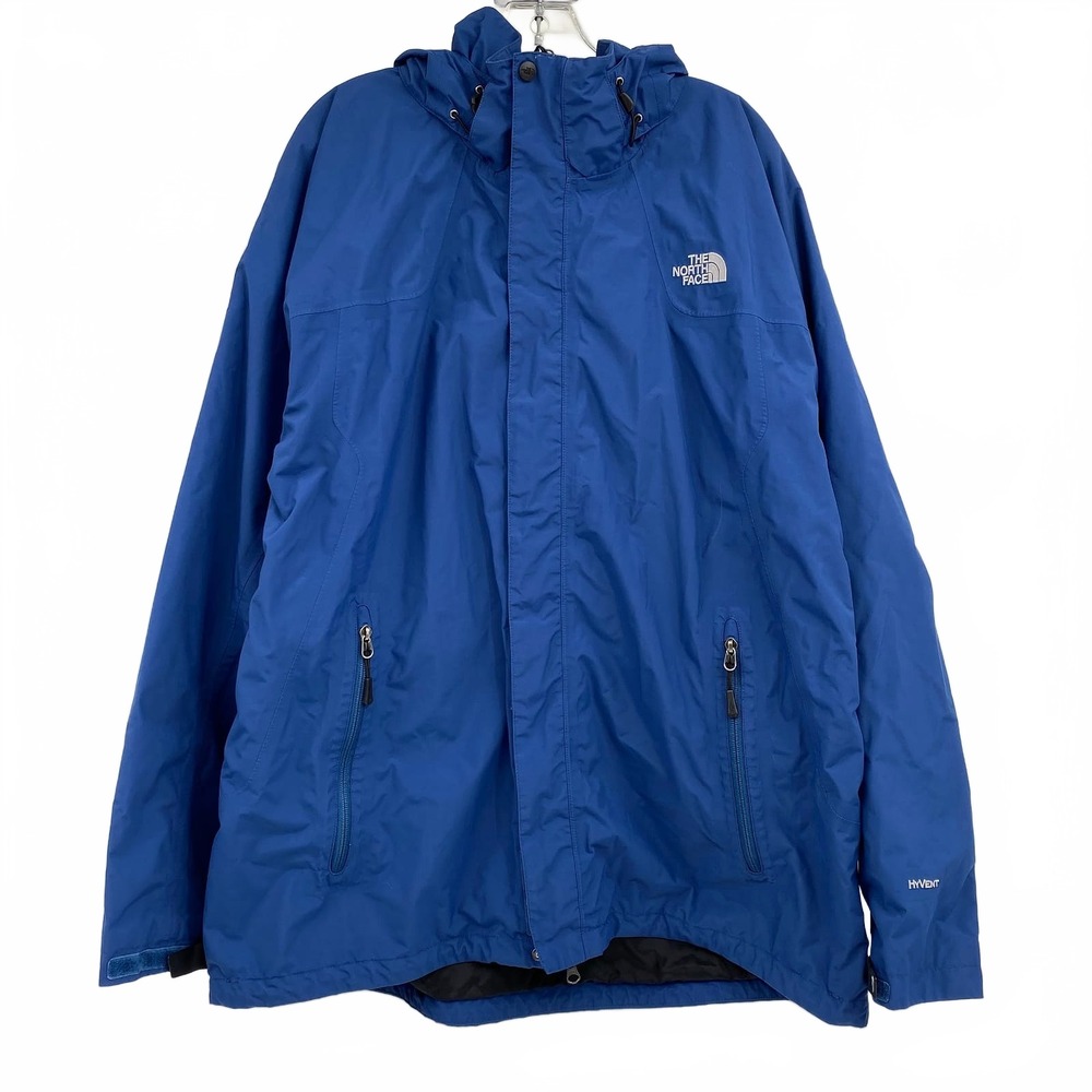The North Face Blue Rain Jacket | Nylon Regular XXL Rain Coat